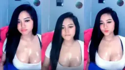 Basah Menggoda Di Belahan Dada Bebyleon