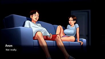 Ibu Tiri Melirik Nakal Sambil Membuka Roknya Sedikit, 18+
