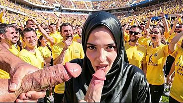 Cewek Fans Jerman Digebrak Brutal Sama Tim Lawan – Video Interaktif Ai